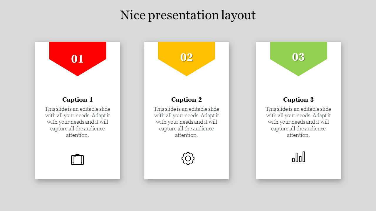 Nice presentation layout